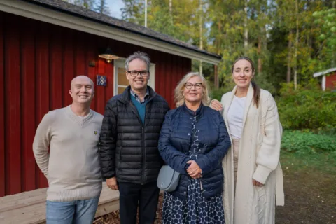 Punaisen mökin maalaus